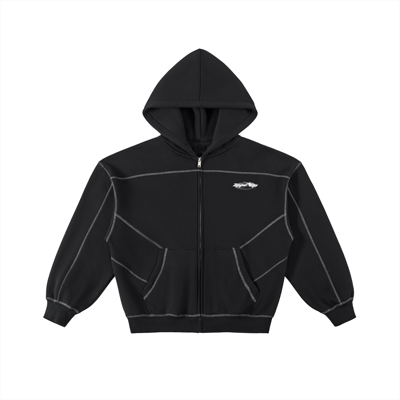 Boxy Zip Hoodie